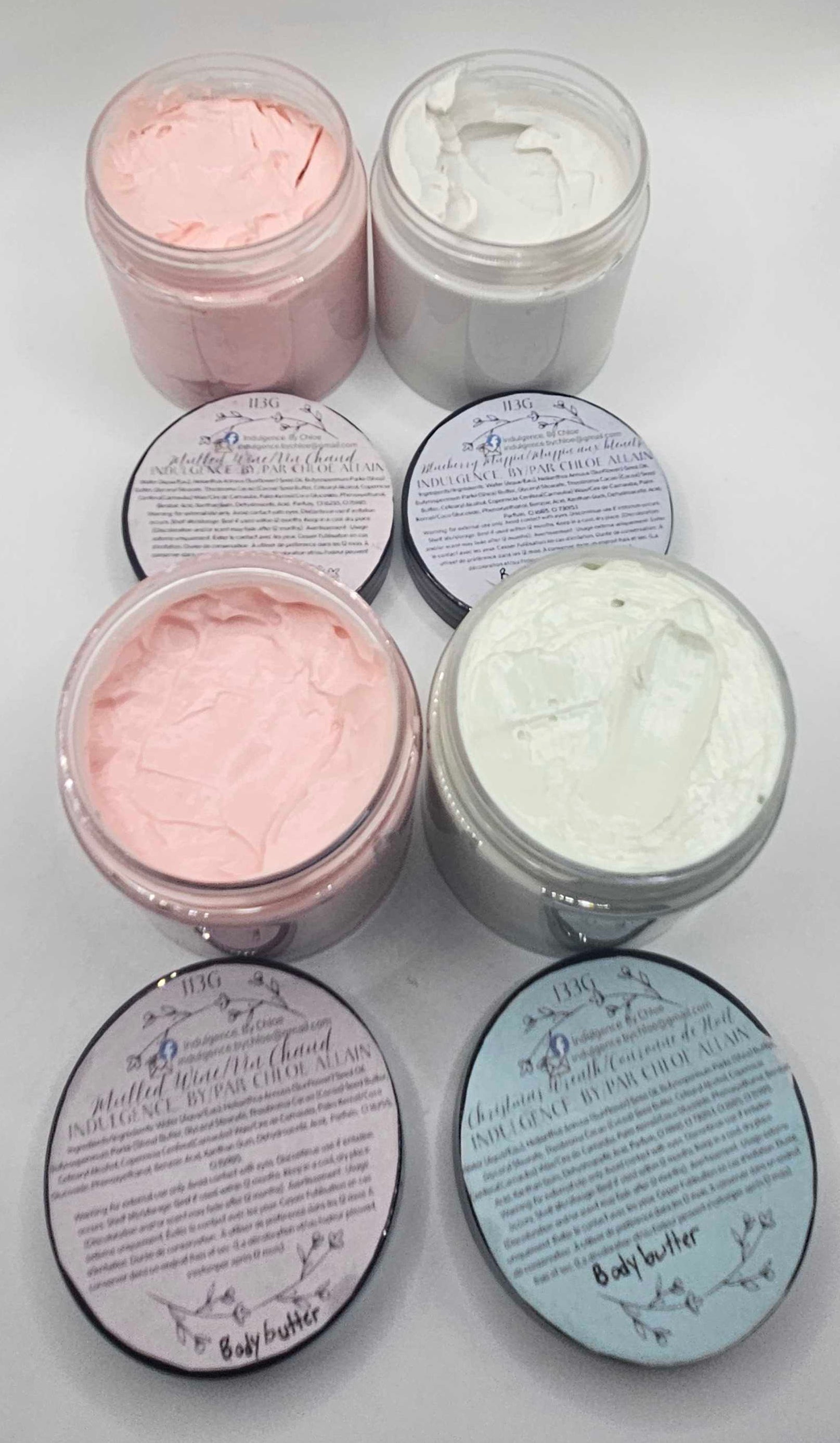 Scented Handmade Body Butter | Christmas Wreath, Mulled Wine & Blueberry Muffin | Moisturizing Skincare Gift