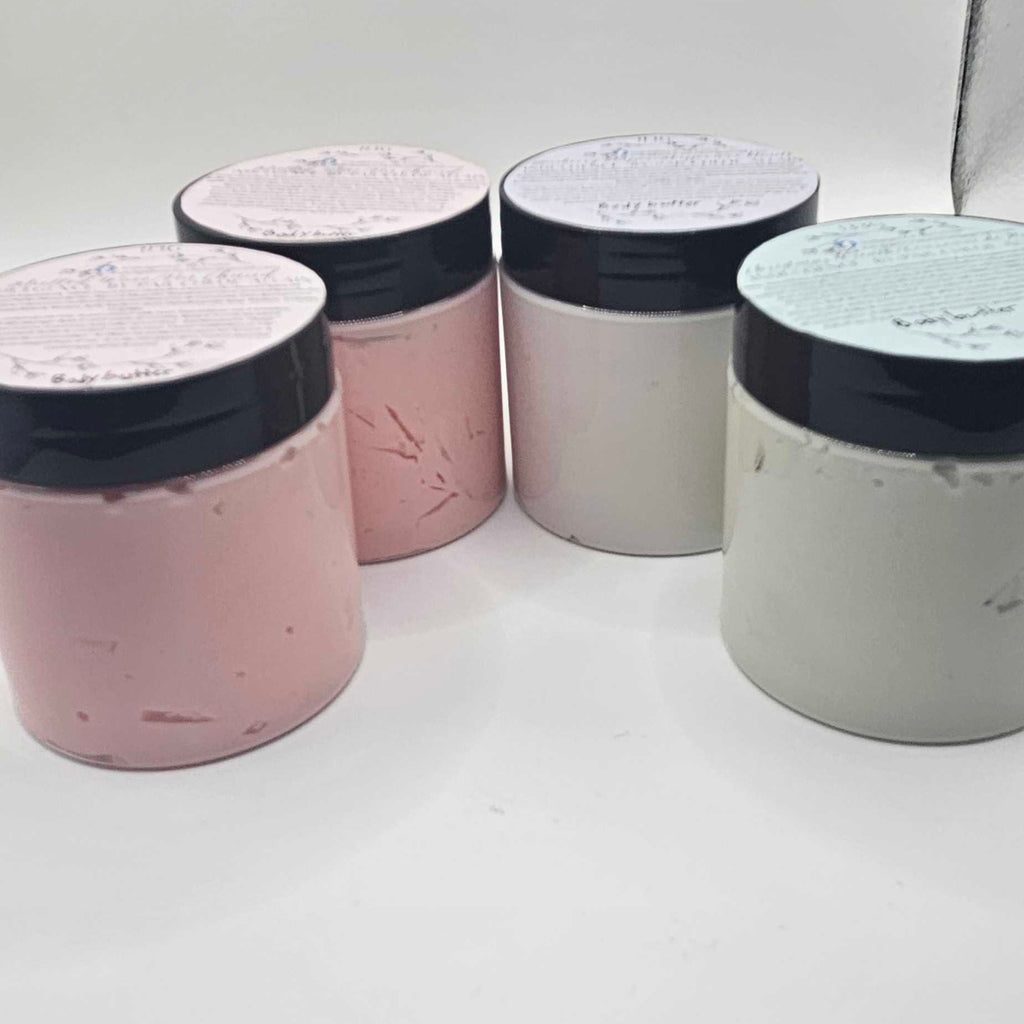 Scented Handmade Body Butter | Christmas Wreath, Mulled Wine & Blueberry Muffin | Moisturizing Skincare Gift