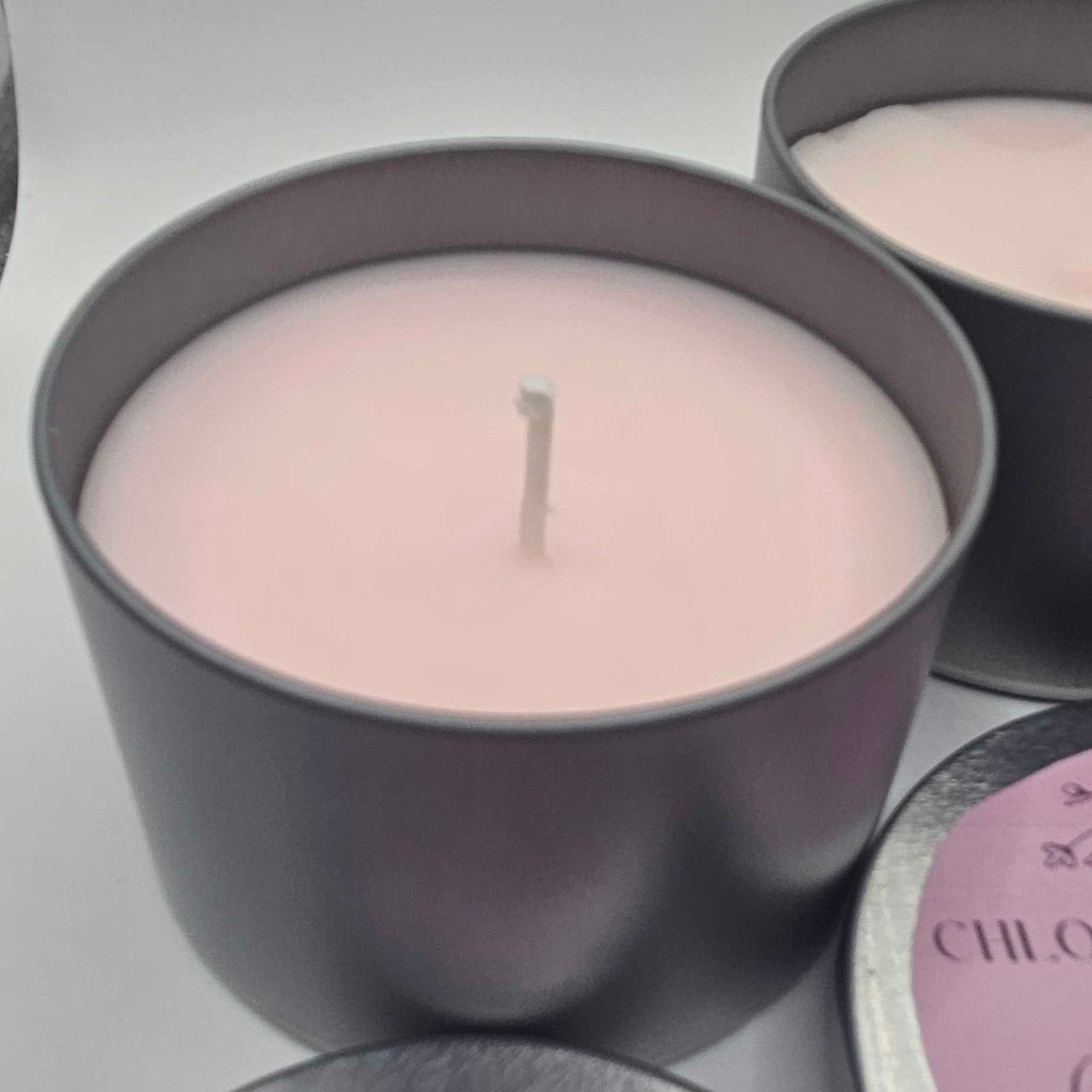 Cherry Blossom Scented Candle | Handmade Palm & Paraffin Wax Blend | Single Wick Floral Home Fragrance