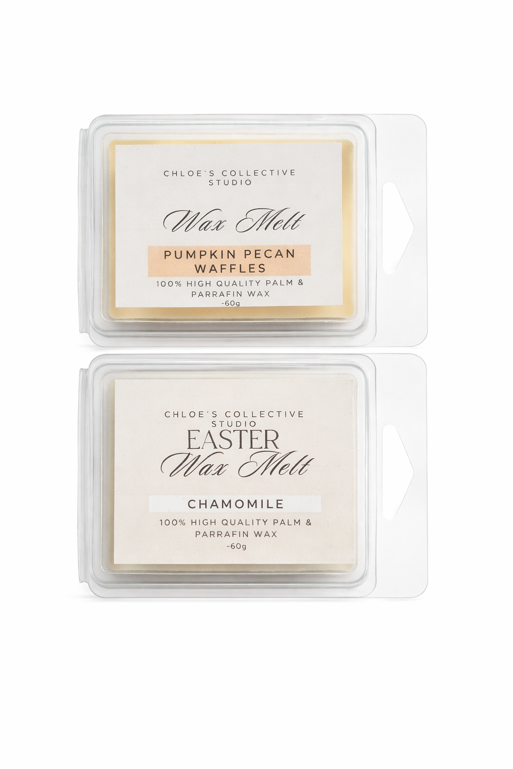Handmade Wax Melts | Pumpkin Pecan Waffle & Chamomile | Strong Scent