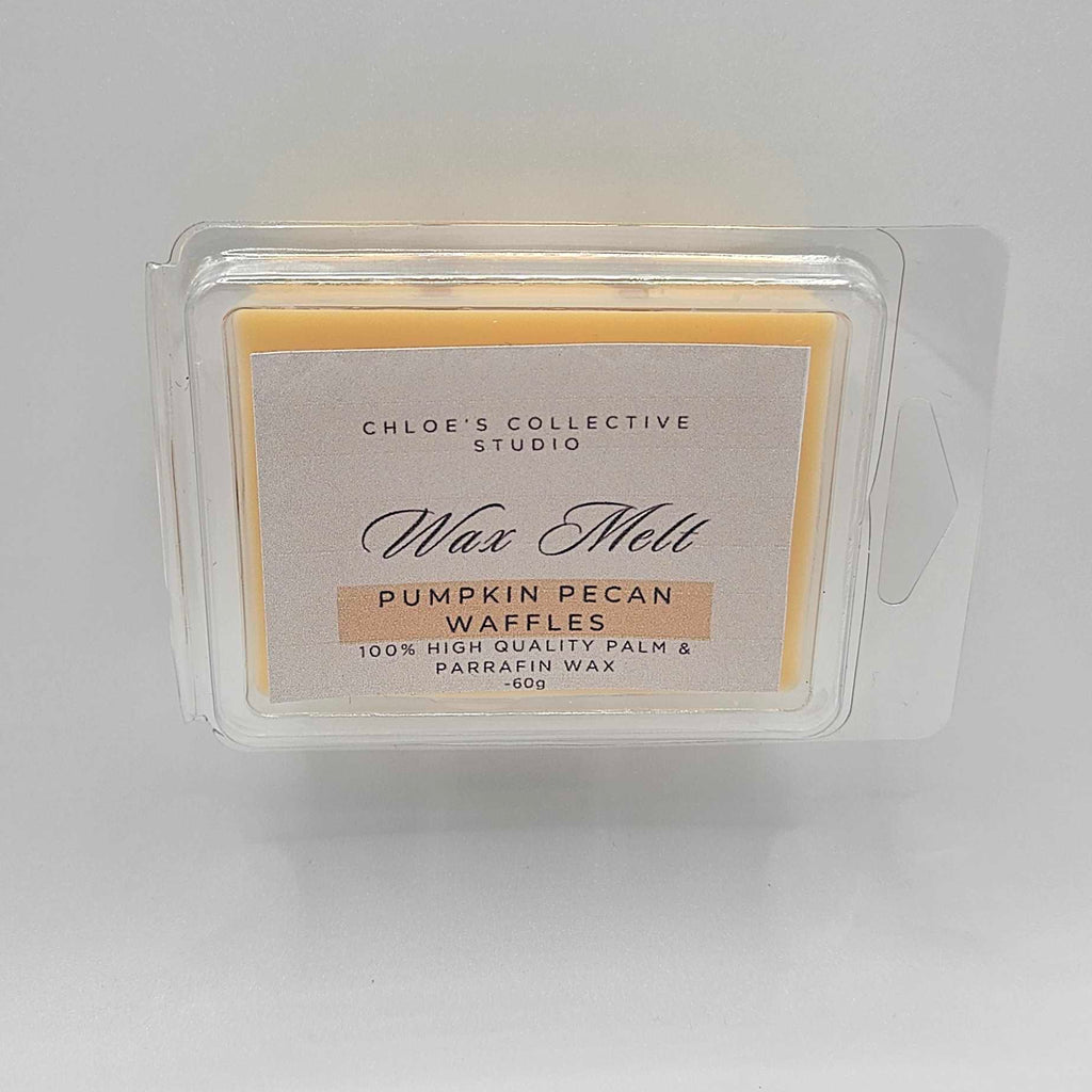 Pumpkin pecan waffle wax melts handmade strong scent